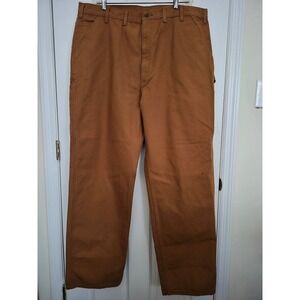 Carhartt BN0011M Men's Brown Washed Duck Utility Work Pants Loose Fit 44x36